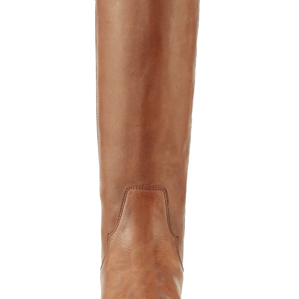 Classic Tall Brown Leather Riding Boot - Picture 5 of 8